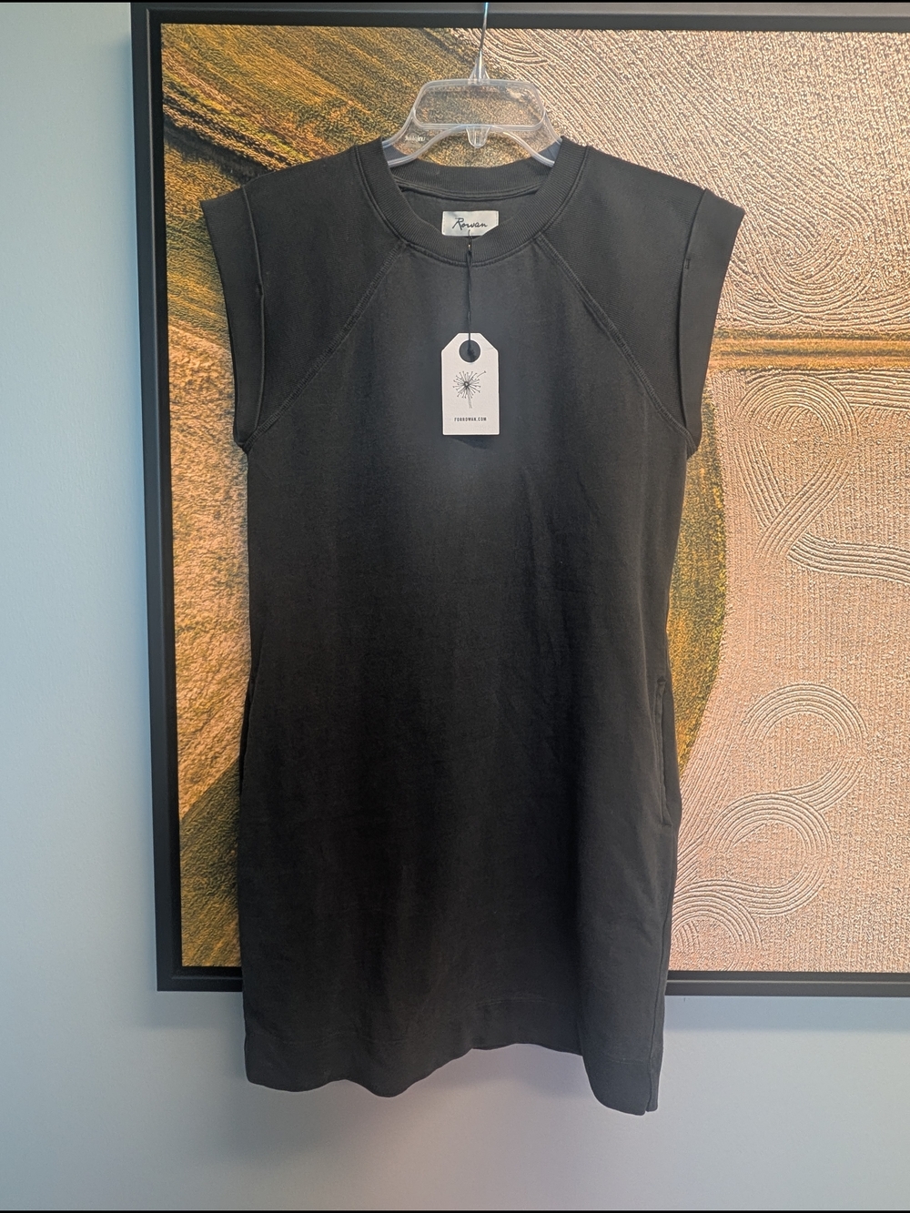 ForeverRowan Rowan Sleeveless Black Shift Dress